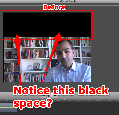 Move my video into frame