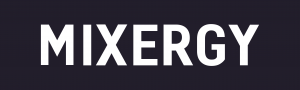 One color Mixergy logo knockout