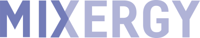 Secondary Mixergy logo light blue on transparent background