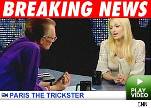 Larry King and Paris Hilton Larry King and Paris Hilton